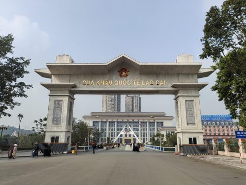 Lao Cai International Border Gate in Vietnam